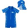 Playshoes Costume Intero e Berretto da Bagno con Protezione UV 50+ Protezione Solare