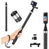 Normodic Selfie Stick 3 m in carbonio invisibile per Insta360 X5/X4/X3, 2 in 1 in alluminio allungabile con monopiede e attacco 1/4″, Treppiede portatile estensibile compatibile con GoPro Hero, DJI Osmo Action