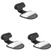 NeaxgeandX Set di 3 tappi antipolvere autoadesivi per porta di ricarica per cellulare, ultrasottili, accessori per sostituzione delle parti stile 2, colore nero