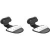 NeaxgeandX Set di 2 tappi antipolvere autoadesivi per porta di ricarica per cellulare, ultrasottili, accessori per sostituzione delle parti stile 2, colore nero