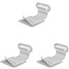 NeaxgeandX 3 set di tappi antipolvere per porta di ricarica del telefono cellulare, antipolvere, di ricambio per tablet, tappi anti-smarrimento, trasparenti, tipo C