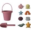 JasCherry 10 Pezzi Giocattoli da Spiaggia, Giocattoli di Sabbia per Bambini, con Secchiello, Stampi, Paletta, Giocattoli da Spiaggia per Ragazzi Ragazze, Regali Estivi per Bambini, Set Giochi Estivi
