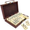 Various Domino Double 28 Gettoni Scatola In Similpelle, Gioco Da Tavolo Classico Per Bambini E Adulti