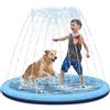 LATERN Tappetino Spruzzi per Bambini e Cani, 170CM Tappetino da Gioco Splash Ispessito Tappetino per Irrigatore ad Acqua Antiscivolo Giochi Acquatici Gonfiabili per Ragazzi Ragazze Estate Giocare