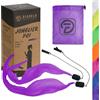 Diabolo Freizeitsport - Coppia di luci UV - viola - 60 cm - ali d'angelo - Spirale a pois - Soft-Pois - Borsa per il trasporto inclusa - Ideale per principianti e professionisti