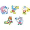 Janod - 5 puzzle evolutivi a tema fattoria - Puzzle evolutivo per bambini da 2 a 10 pezzi - Sviluppa la motricità fine e la logica - Gioco educativo dai 24 mesi in su