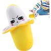 Generisch Peluche a forma di banana, giocattolo musicale interattivo, pianoforte musicale, bambola a banana, giocattolo sensoriale musicale per bambini, festa di compleanno, culla, divano, decorazione per la