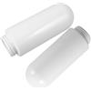Healeved Paralume in Acrilico Bianco per Lampada da Esterno, Globo Sostitutivo, 2 Pezzi, per Giardino e Patio