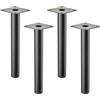 SOTECH 4 piedini per mobili SOTECH LIMA Altezza 200 mm, Ø 25 mm Regolabile in altezza 10 mm nero opaco Piedini per vetrine Piedini per zoccoli Piedini per mobili