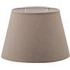 home sweet home collection Home Sweet Home Classico Paralume Largo | ovale | 24/14/16cm | Tortora | Paralume in tessuto di cotone | per attacco E27 | testato RoHS | per lampada da parete e lampada da tavolo