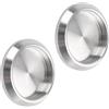 XBAIPIN 2 Pezzi Maniglia Porta Scorrevole, 68 mm Acciaio Inox 304 Maniglie Autoadesive per Porte, Autoadesivo Pomello-Porta, Rotondi Piccoli Maniglia, per Porte Scorrevoli, Armadi a Specchio, Armadi