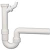 DL-pro Sifone 1 1/2'' pollice x 40 mm con attacco per elettrodomestici Sifone di scarico per lavello lavatrice e lavastoviglie