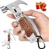 TRSCIND Regalo Uomo - 14 In 1 Campeggio Accessori Utili, Regalo Festa del Papà, Compleanno Uomo Papa, Regalo Prima Festa del Papà Futuro, Rgalo Anniversario per Lui, Multitool Martello Multifunzionale