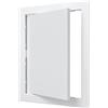 VENTEUROPE Sportello di ispezione per cartongesso, 20 x 20 cm, bianco, per ispezione e copertura, in plastica ABS, apertura di manutenzione 200 x 200 mm
