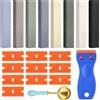 Nakutita Kit di riparazione con cera dura, 8 colori riparazione con cera, Grigio