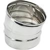ALLINOX Curva a 15° Per Canna Fumaria Raccordo In Acciaio INOX Gomito Per Tubi Stufa o Camino Alta Resistenza MADE IN ITALY (DN 220)