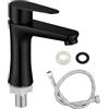 BORDEAG Rubinetto Bagno Lavabo, Miscelatore Lavabo, Rubinetto Da Bagno, Miscelatore Monocomando per Lavabo in Acciaio Inox 304, Rubinetti Lavabo per Bagno, Acqua freddo