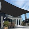 WZMYDBD Rete Ombreggiante Vela Ombreggiante Antistrappo Antivento con Protezione UV con Kit di Fissaggio per Esterno, Serra, Balcone, Giardino, Verde (2 * 4M senza corda)