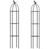 Generico Obelisco Per Piante Rampicanti - 2 Pieces 120 Cm/ 145 Cm Traliccio Da Giardino In Metallo-Impalcatura - Supporto Per Piante Rampicanti, Rose, Pomodori E Verdure, Supporto