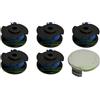perfektGarten 5 bobine di filo + tappo compatibili con Ryobi RLT 1825 1830 1831 1832 2925 / AC14RSL AC14HCA