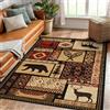 Xisnuient Tappeto Rustico Per Baita Cervi Selvatici Di Campagna Soggiorno Area Rug Tappeto Antiscivolo In Flanella Morbida Bambini Ragazzi Ragazze Adolescenti Camera Da Letto Carpet (Colour 1,140x200 cm)