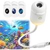 Generic Proiettore di luce notturna HD Smart Dynamic 5D, Plug and Play, proiettore HD Star regolabile, USB a 360°, proiettore Galaxy e luna, luce notturna per camera da letto, soffitto, tetto auto (3 film)