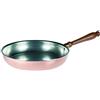 Baldassare Agnelli Pentole Agnelli COCUPADFLAM28 Padella con Manico in Legno, Rame, 28 cm