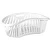 TATAY 1100501 Cesto portabiancheria ergonomico 30 Litri di capacità in plastica Polipropilene, Bianco, 63 x 41,4 x 23,20 cm