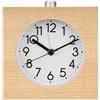 Lancoon Sveglia Analogica In Legno, Silenziosa Senza Ticchettio Con Luce Notturna Del Corpo In Legno E Funzione Snooze A Batteria Per Letti Con Sonno Pesante (Giallo)