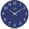 Lafocuse 30cm Orologio da Parete Blu Navy Legno Silenzioso, Design Moderno Orologio da Muro, Analogico Classico Decorativo per Soggiorno Camera da Letto Cucina Ufficio