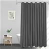 Bishilin Tenda da doccia 80 x 200 cm, sottile, antracite, antimuffa, lavabile, moderna, per bagno, vasca da bagno, grigio scuro