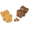 Silikomart | TEDDY BEAR 68 Stampo in Silicone per Monoporzioni a forma di orsetto, Antiaderente, 8 Monoporzioni, Confezione da 1 Stampo per Dolci + Cutter, 79 x 56 h 27 mm, Made in Italy