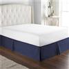 ISZI Rivestimento per Giroletto Matrimoniale Vestiletto Matrimoniale Coprirete Singolo Gonna da Letto Gonna Letto con Volant Gonna da Letto Facile da Installare da 35Cm,Blu,90 * 200+35cm