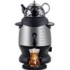 GJLRS Samovar Elettrico in Acciaio Inossidabile, Macchina per Il tè Spegnimento Automatico dell'Acqua Protezione da Surriscaldamento, 6+1=7 Litri, 1350W, Riscaldamento 4-6 Minuti, con Rubinetto