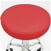 Rr tianshi Coprisedia rotondo impermeabile in pelle PU, copertura elastica per sedia, protezione per sgabello da bar, per salone, hotel, bar, ufficio (1 pezzo, 40 cm, rosso)