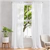 Heveer Tende Trasparenti in Voile 2 Pezzi Bianco Moderne Tende in Voile con Tasca per Asta per Camera da Letto e Soggiorno 140 x 260 cm
