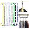 MUYAPAY 10 Pezzi Grucce Salvaspazio Materiale Plastico Robusto, Grucce, Appendini Armadio Magici Organizer Armadio Appendiabiti Antiscivolo Interno per Jeans Pantaloni Camicie