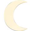 Buachois Adesivo da Parete in Acrilico, Adesivi a Specchio Autoadesivi a Forma di Luna Appesi a Specchio, Decorazioni da Parete di Sfondo Adesivo da Parete in Cristallo per Corridoio dell'Ufficio(Oro)