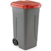 SSS SIT SSS Bidone Raccolta differenziata, Cromato/Rosso, Unica