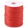 Craftdady Tubo Cavo di Gomma PVC 50m per Braccialetto, Collana e Cavo di Memoria - Rosso