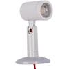 AFTERTECH MICRO FARETTO LED 30° 1w 220v PUNTO LUCE ORIENTABILE CON STAFFA E BASE D'ATTACCO (Bianco Caldo E6D3)