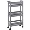 5 five simply smart 5five - carrello a 3 livelli su ruote colorama grigio cemento