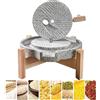NUNETH Mulino a Pietra Mulino a Mano per Cereali per Uso Domestico Macinatore di Pietra, Mulino a Pasta Pesante/Mulino per Cereali/Mulino per Riso/Macinino a Umido/Macinino a Secco