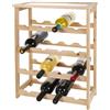 Lifetime Cantinetta per Vini, Bamboo, per 16 Bottiglie, 46 x 23 x 55 cm, Legno, Marrone, 1 - confezione