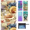JAODFK Telo mare in microfibra Beach Towel asciugamano da bagno senza sabbia XXL ad asciugatura rapida animale marino asciugamano da spiaggia donna grande asciugamano estivo asciugamano spiaggia