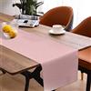 ARVOV Runner da tavola primaverile, moderno, lavabile, effetto lino, impermeabile, per sala da pranzo, feste, vacanze, decorazione (rosa antico, 40 x 240 cm)