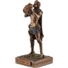 Veronese by Joh. Vogler GmbH Figura di Dioniso, in miniatura, dio greco del vino, in pietra artificiale, dipinta a mano con colore bronzo. dalla collezione Veronese 708-78035