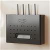 PZPIUGY Scatola portaoggetti per Router WiFi, Scatola porta router wifi da parete, Scatola di immagazzinaggio del router, Ripiano per la Gestione dei Cavi a Parete (Black)