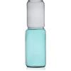Ichendorf Milano Vaso Smoke/Petrolio | Collezione Revolve | D11 x H35 cm | Vetro Borosilicato | Fatto a Mano
