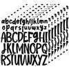 PEUTIER 416 Pezzi Adesivi Lettere Alfabeto, 8 Fogli 2,5cm 5cm Adesivi Alfabeto Impermeabili Vinile Decalcomanie con Lettere per Scrapbooking Cassetta Postale Poster Artigianato (Nero)